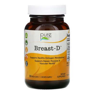 Breast-D, Pure Essence, 30 капсул в рослинній оболонці