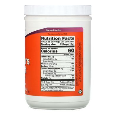 Пивні дріжджі Now Foods (Brewer's Yeast) 454 г