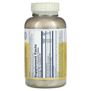 Цитрат кальцію-магнію, апельсиновий смак, Cal-Mag Citrate 2:1, Solaray, 90 жувальних таблеток
