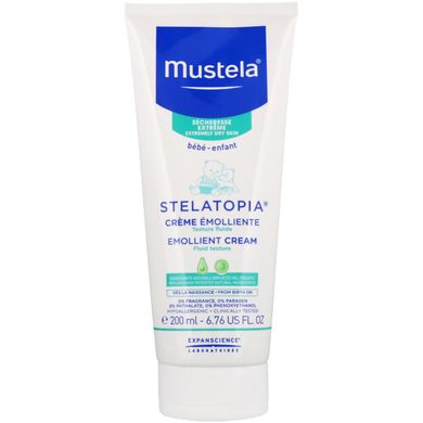 Stelatopia, крем заспокійливий, для дуже сухої шкіри малюка, Mustela, 6,76 р унц (200 мл)