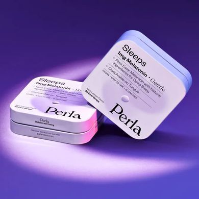 Мелатонін для сну Perla Helsa (Sleeps) 5 мг 30 стріпсів мʼята