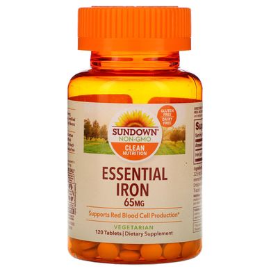Залізо Sundown Naturals (Iron) 65 мг 120 таблеток