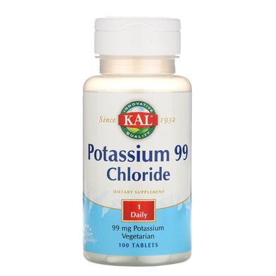 Калій хлорид KAL (Potassium Chloride) 99 мг 100 таблеток