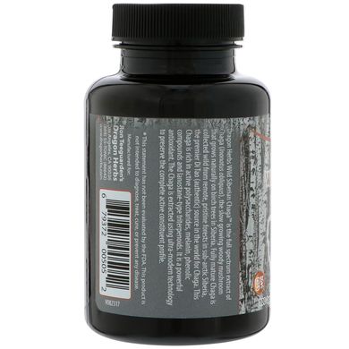 Дика сибірська чага, Dragon Herbs, 500 мг, 100 капсул