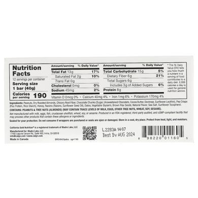 Батончик California Gold Nutrition Foods Peanut & Dark Chocolate Chunk 40 г купить в Киеве и Украине