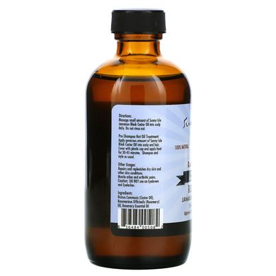 Sunny Isle, 100% натуральне ямайське чорне рицинова олія з розмарином, 120 мл (4 рідк. унції)