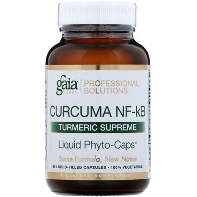 Куркума Gaia Herbs Professional Solutions (Curcuma NF-kB Turmeric Supreme) 482 мг 60 капсул купить в Киеве и Украине