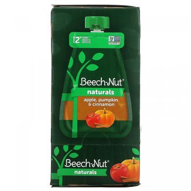 Бук-горіх, Naturals, етап 2, яблуко, гарбуз та кориця, 6 пакетиків по 3,5 унції (99 г) кожен