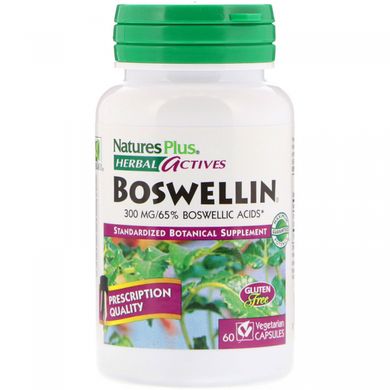 Босвелія Nature's Plus (Herbal Actives Boswellin) 300 мг 60 капсул