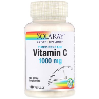 Вітамін С Solaray (Vitamin C) 1000 мг 100 капсул