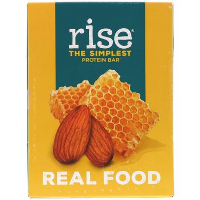 Батончики з медом і мигдалем протеїн + Rise Bar (Almond Honey) 12 бат. по 60 г