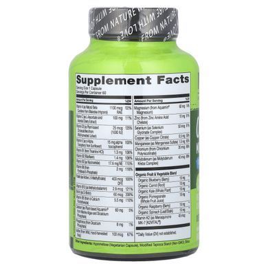 Поливитамины для мужчин 50+ NATURELO (One Daily Multivitamin for Men 50+) 60 вегетарианских капсул купить в Киеве и Украине