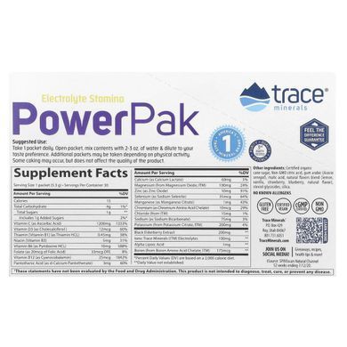 Электролиты + Иммунная поддержка Trace&nbsp;Minerals (Power&nbsp;Pak Immunity Lemon Berry) Лимон Ягоды 30 саше купить в Киеве и Украине