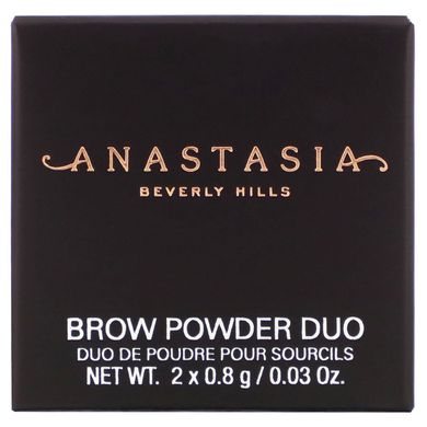 Подвійний порошок для брів, темно-коричневий, Anastasia Beverly Hills, 0,06 унції (1,6 г)