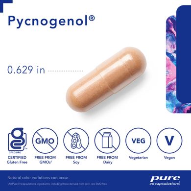 Пікногенол Pure Encapsulations (Pycnogenol) 100 мг 60 капсул