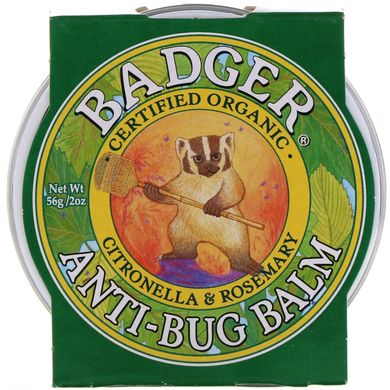 Бальзам от насекомых цитронелла и розмарин Badger Company (Anti-Bug) 56 г купить в Киеве и Украине