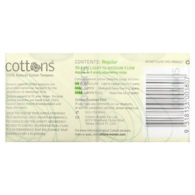 Cottons Comforts, 16 тампонов Cottons Comforts, 16 tampons