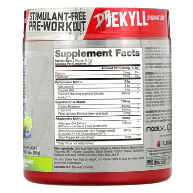 ProSupps, Dr. Jekyll Signature, Stimulant-Free Pre-Workout, Blueberry Lemonade, 10.4 oz (294.9 g)