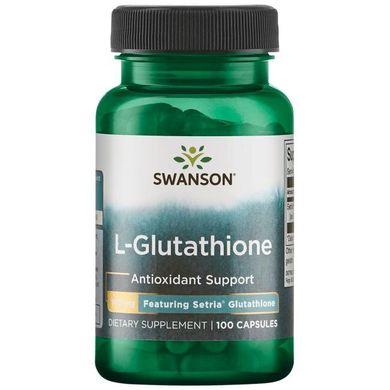 L-Глутатіон, L-Glutathione, Swanson, 100 мг, 100 капсул