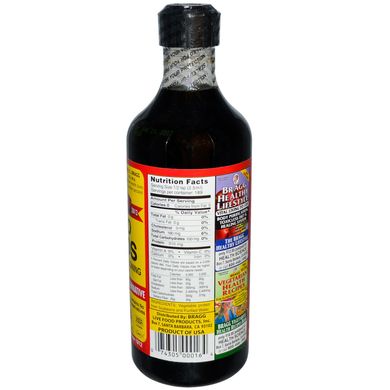 Рідкі амінокислоти, природна альтернатива соєвого соусу, Bragg, 16 рідких унцій (473 мл)