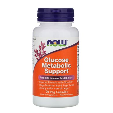 Підтримка метаболізму глюкози Now Foods (Glucose Metabolic Support) 90 капсул