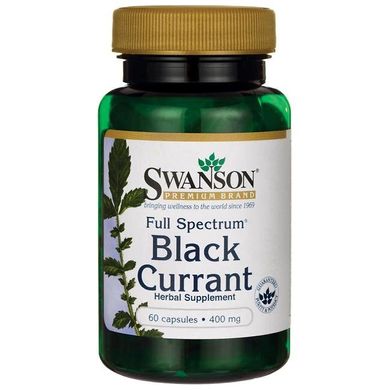Чорна смородина, Full Spectrum Black Currant, Swanson, 400 мг, 60 капсул