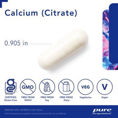 Кальцій Цитрат Pure Encapsulations (Calcium Citrate) 180 капсул