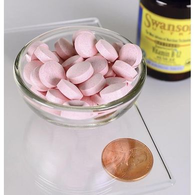 Витамин B12 & Фолиевая кислота, Vitamin B-12 with Folic Acid, Swanson, 60 таблеток купить в Киеве и Украине