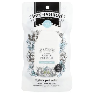 Poo-Pourri, Pet-Pourri&trade;, Pet Odor Freshener, Air + Fabric, Pawsitively Fresh, 1 fl oz (30 ml) купить в Киеве и Украине