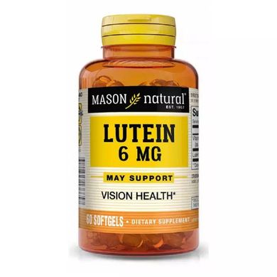 Лютеїн Mason Natural (Lutein) 6мг 60 гелевих капсул