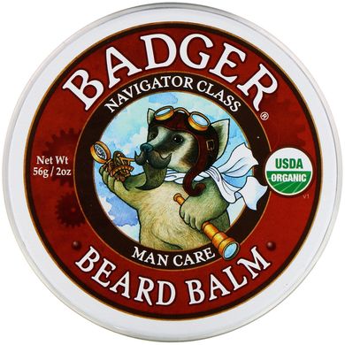 Навігатор Клас Для чоловіків, Бальзам для бороди, Badger Company, 56 г