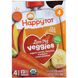 Детское пюре с морковью бананом манго и бататом органик Happy Family Organics (Inc. Veggies) 4 пакета по 120 г фото