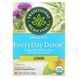 Traditional Medicinals, Organic EveryDay Detox, лимон, без кофеїну, 16 чайних пакетиків, 24 г (0,85 унції) фото