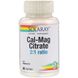 Кальцію і магнію цитрат з вітаміном Д2, Cal-Mag Citrate with Vitamin D 2:1, Solaray, 90 вегетаріанських капсул фото