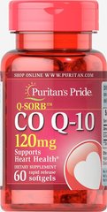 Коензим Q-10 Q-SORB ™, Q-SORB ™ Co Q-10, Puritan's Pride, 120 мг, 60 капсул