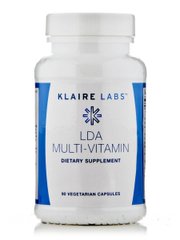 Мультивітаміни Klaire Labs (LDA Multi-Vitamin) 90 вегетаріанських капсул