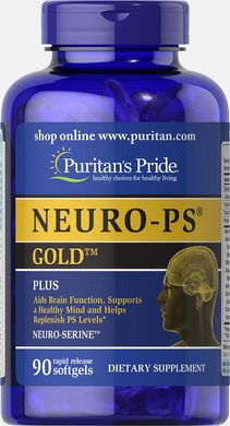 Фосфатидилсерин, Neuro - Ps, Gold, Puritan's Pride, 90 капсул