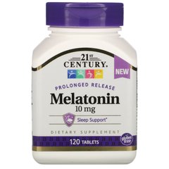 Мелатонин пролонгированное высвобождение 21st Century (Melatonin Prolonged Release) 10 мг 120 таблеток купить в Киеве и Украине