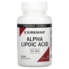 Альфа-ліпоєва кислота, Kirkman Labs, 50 мг, 90 капсул