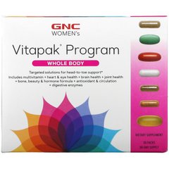 GNC, Vitapak, жіноча програма для всього тіла, 30 упаковок
