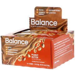 Батончик здорового харчування, арахісова олія, Balance Bar, 6 батончиків, 1,76 унції (50 г) кожен