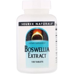 Экстракт босвеллии, Boswellia Extract, Source Naturals, 100 таблеток купить в Киеве и Украине
