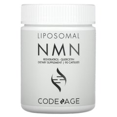 CodeAge, ліпосомальні NMN, ресвератрол, кверцетин, 90 капсул