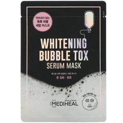Відбілююча маска-сироватка, Whitening Bubble Tox Serum Mask, Mediheal, 1 лист, 21 мл