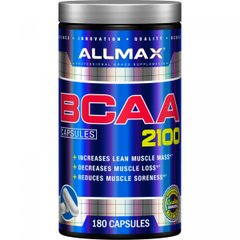 Аминокислота BCAA 2100, ALLMAX Nutrition, 180 капсул купить в Киеве и Украине
