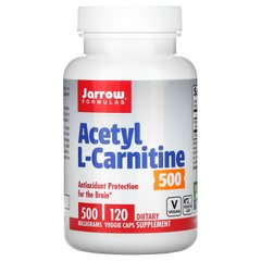 Ацетил L-карнитин Jarrow Formulas (Acetyl L-Carnitine) 500 мг 120 капсул купить в Киеве и Украине