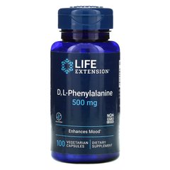 DL-фенилаланин Life Extension ( D, L-Phenylalanine) 500 мг 100 капсул купить в Киеве и Украине