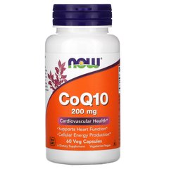 Коэнзим Q10 Now Foods (CoQ10) 200 мг 60 капсул купить в Киеве и Украине