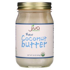 Сырое кокосовое масло, Raw Coconut Butter, Jiva Organics, 456 г купить в Киеве и Украине