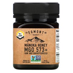Egmont Honey, Мед манука, сирий та непастеризований, 573+ MGO, 8,82 унції (250 г)